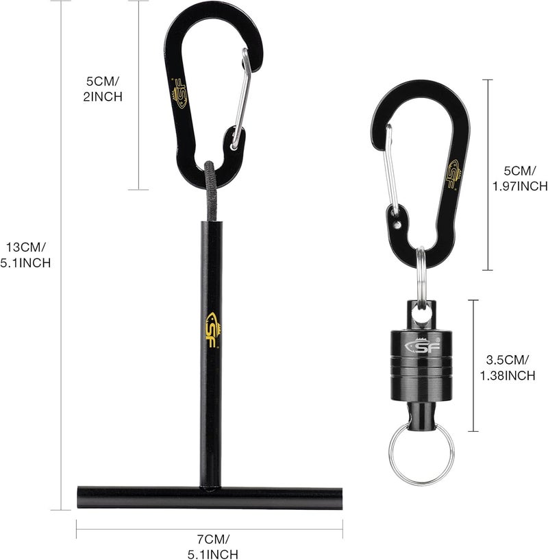sf. Fly Fishing Tools Kit Includes a Fishing Knot Tool and Line Clipper, Zinger Retractor and Hook Remover Forceps. - Image 3